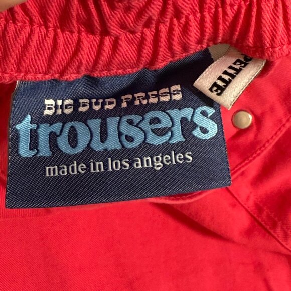 Big Bud Press Womens Raspberry Pink Trousers Sz XL Petite Casual Boho Coastal - Picture 5 of 12